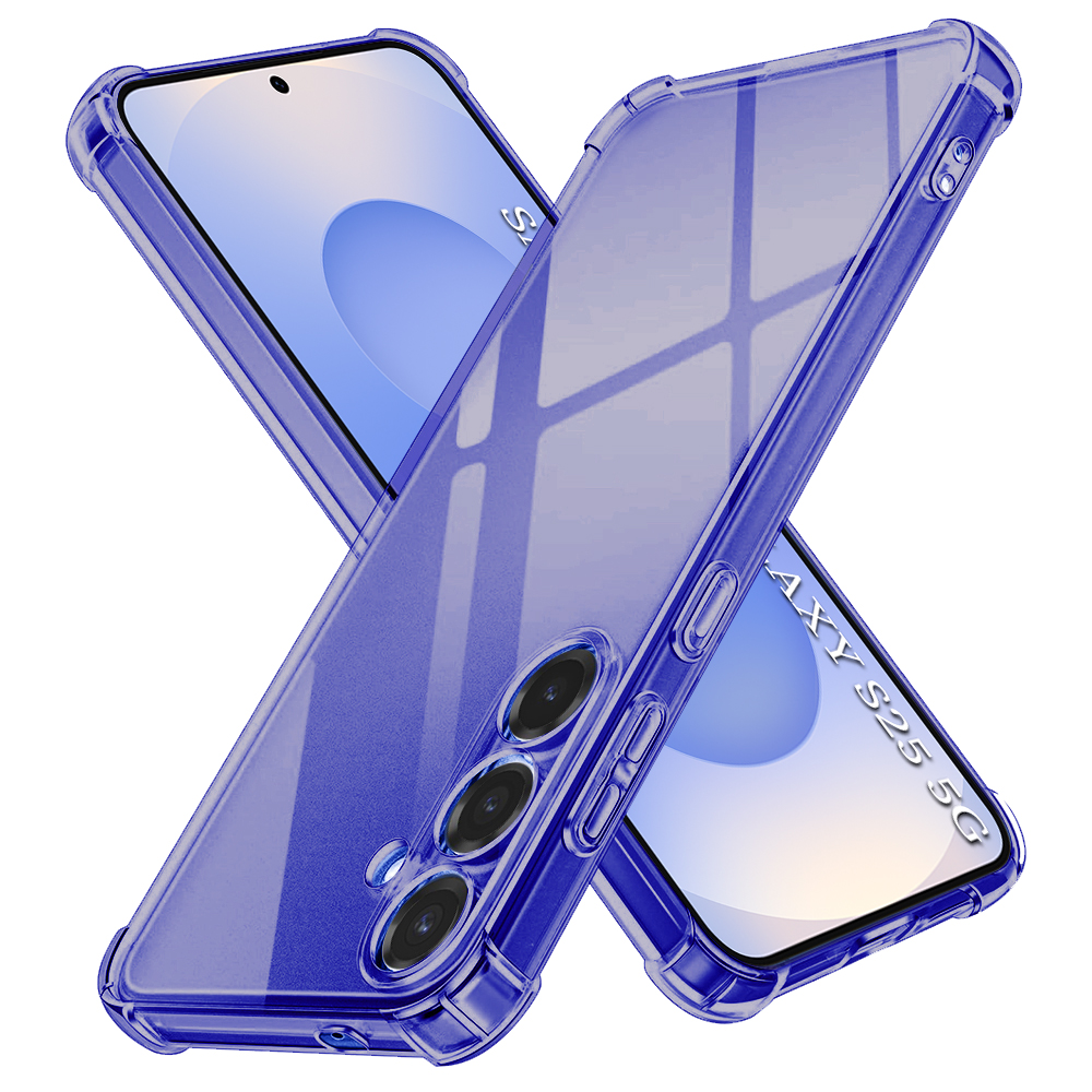 Калъф за Samsung Galaxy S25 - Techsuit Shockproof Прозрачен Silicone - Smoke Черен