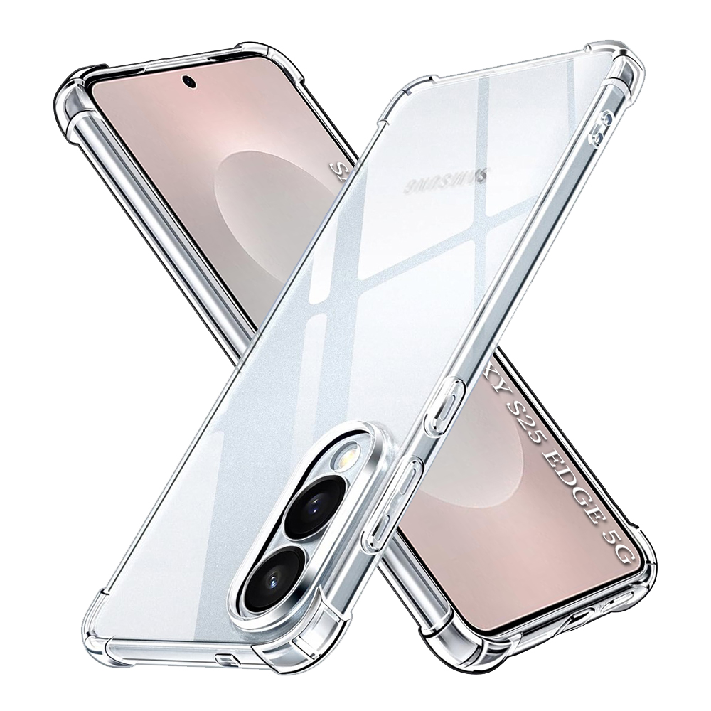 Калъф за Samsung Galaxy S25 Edge - Techsuit Shockproof Прозрачен Прозрачен Silicone - Прозрачен