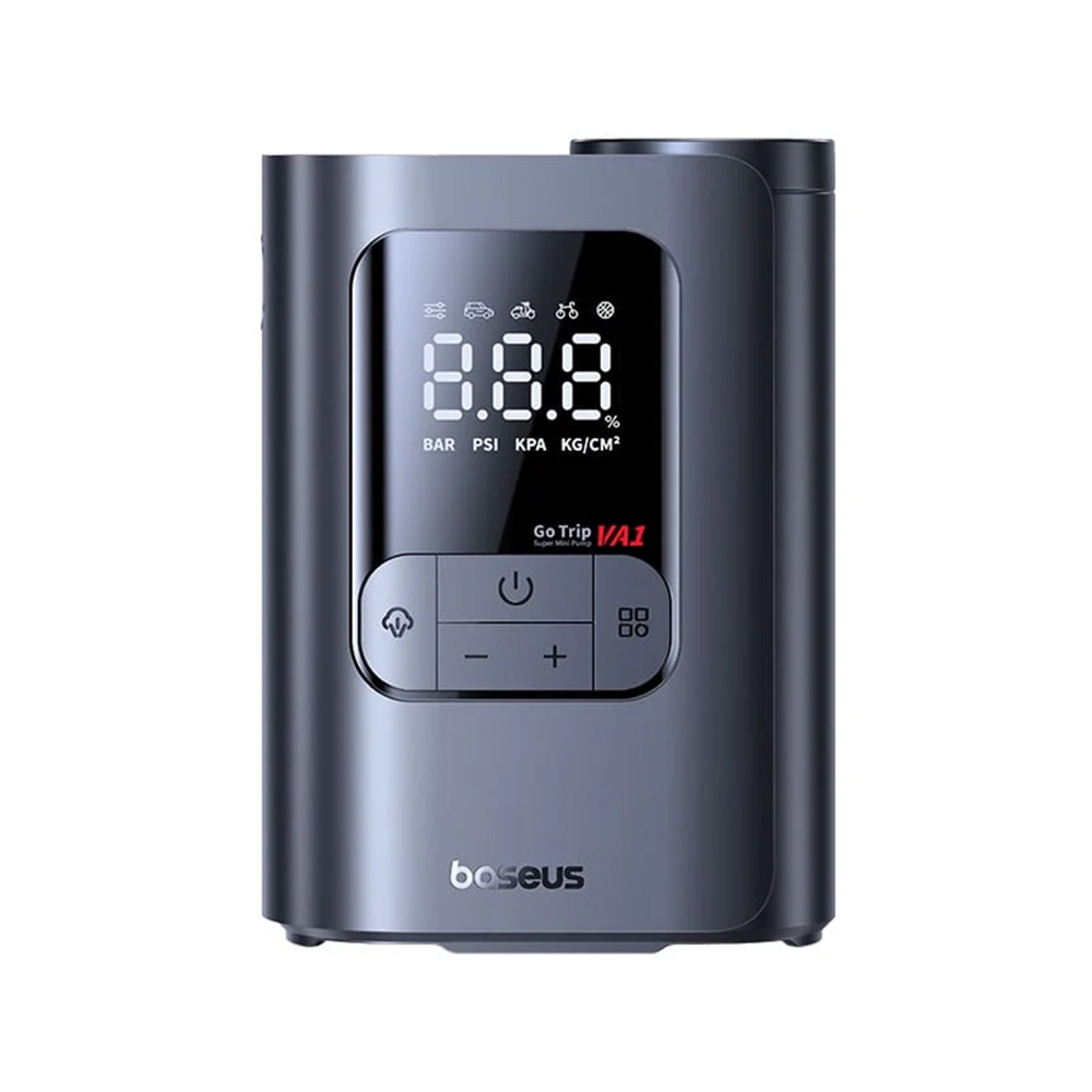 Електрическа помпа с дисплей, 82W - Baseus GoTrip VA1 Super Mini (C0119501) - Космическо черно