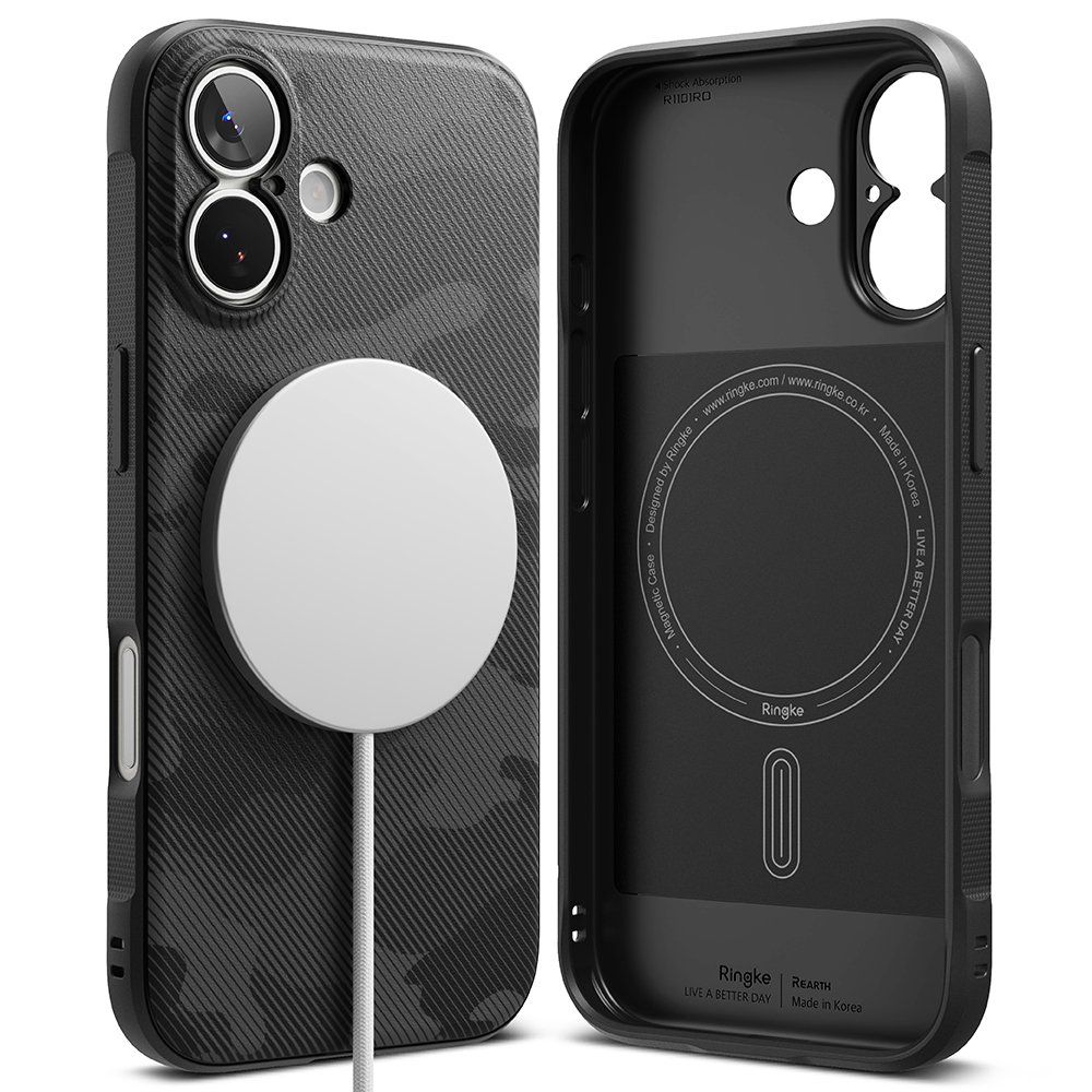 Калъф за iPhone 17 - Ringke Onyx MagSafe - Camo Черен