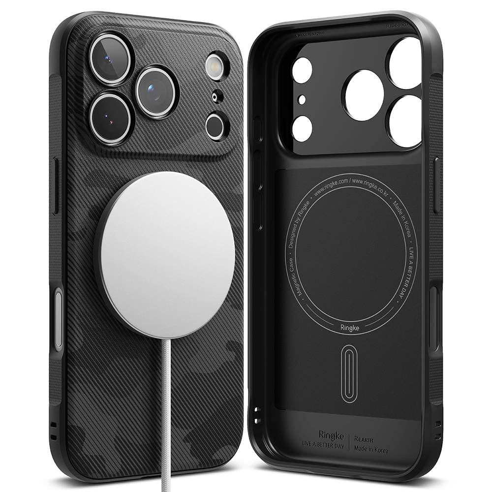 Калъф за iPhone 17 Pro Max - Ringke Onyx MagSafe - Camo Черен