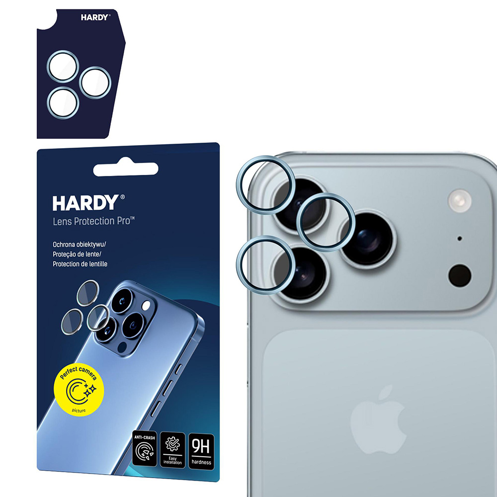 Калъф за iPhone 17 Pro - 3mk Hardy Lens Protection Pro - Ocean Син