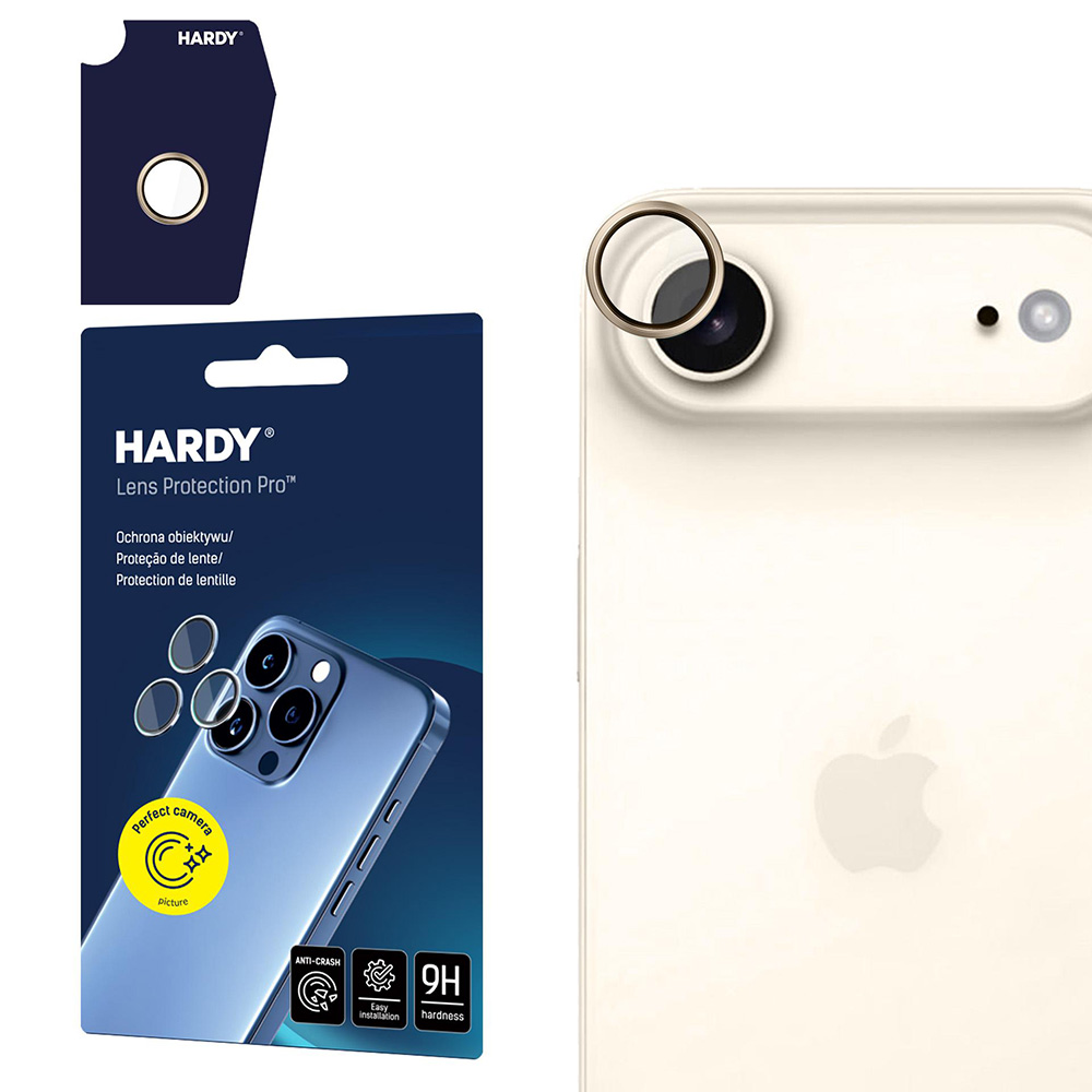 Калъф за iPhone 17 Air - 3mk Hardy Lens Protection Pro - Титаниев Златист