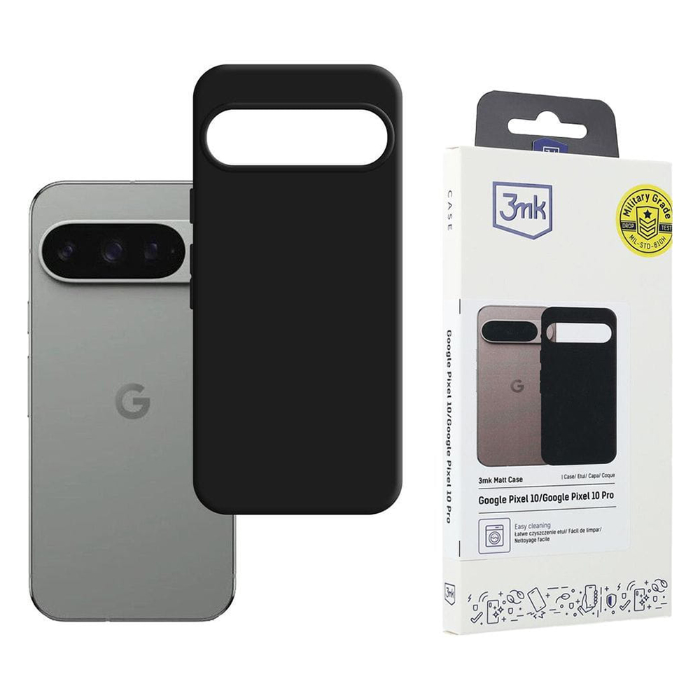 Калъф за Google Pixel 10/10 Pro - 3mk Matt Case - Черен