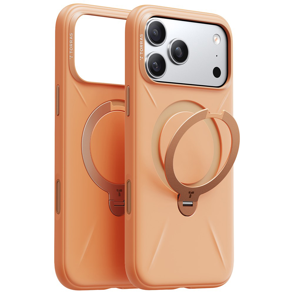 Калъф за iPhone 17 Pro Max - Torras QPRO Silicone Series - Оранжев