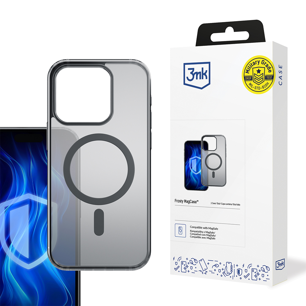 Калъф за iPhone 16 Pro Max - 3mk Frosty MagCase - Черен