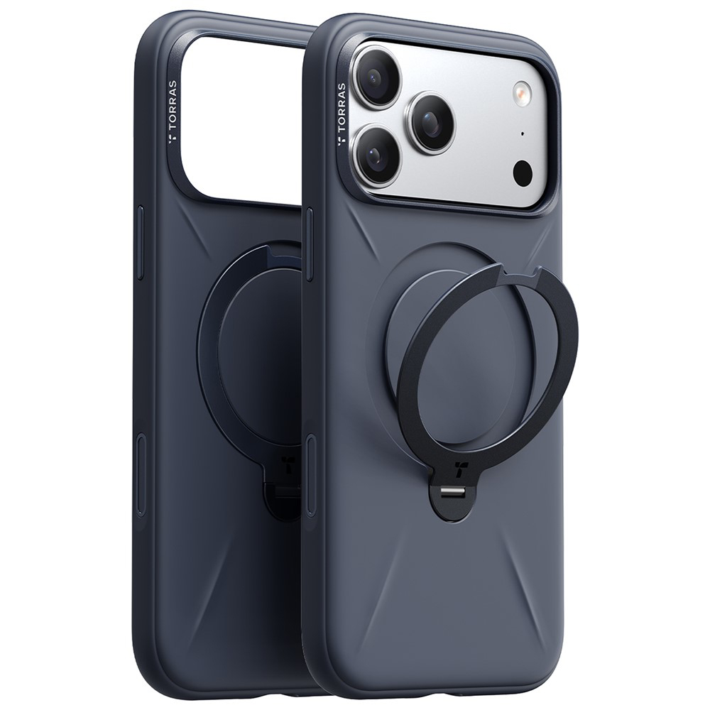 Калъф за iPhone 17 Pro Max - Torras QPRO Silicone Series - Тъмносин Син