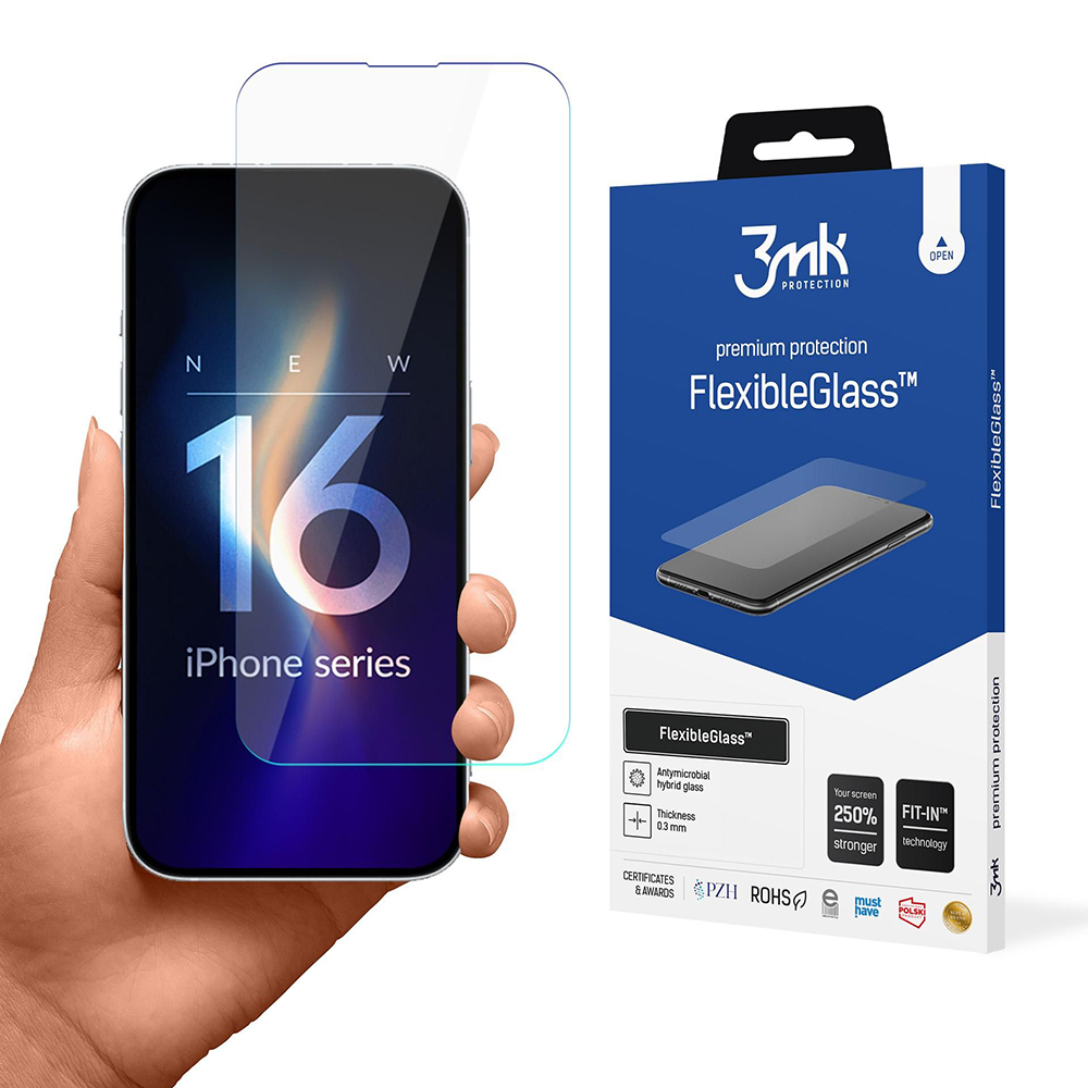 Калъф за iPhone 16 - 3mk FlexibleGlass - Прозрачен