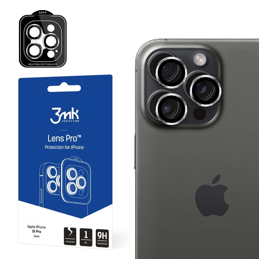 Калъф за iPhone 15 Pro - 3mk Lens Protection Pro - Прозрачен