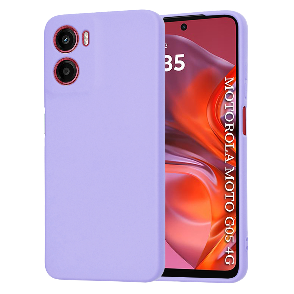 Калъф за Motorola Moto Moto G05 / E15 - Techsuit SoftFlex - Светло лилав