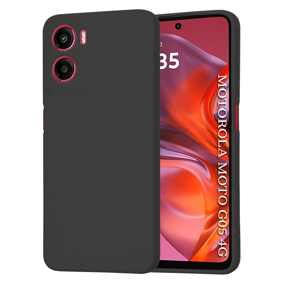 Калъф за Motorola Moto G05 / E15 - Techsuit SoftFlex - Черен