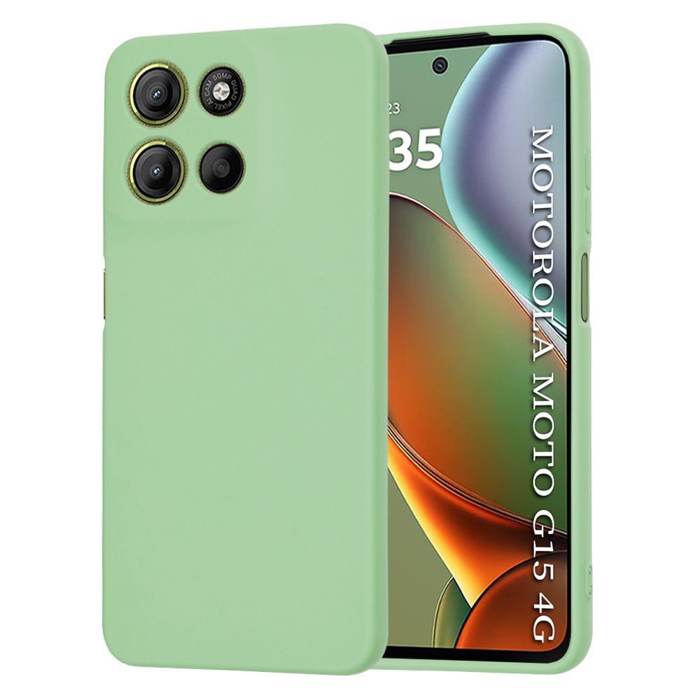 Калъф за Motorola Moto Moto G15 / G15 Power / G17 / G17 Power - Techsuit SoftFlex - Mint Зелен
