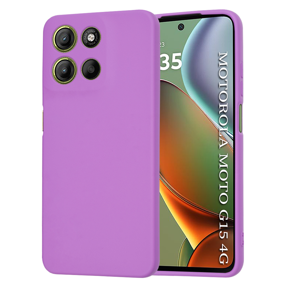Калъф за Motorola Moto Moto G15 / G15 Power / G17 / G17 Power - Techsuit SoftFlex - Лилав