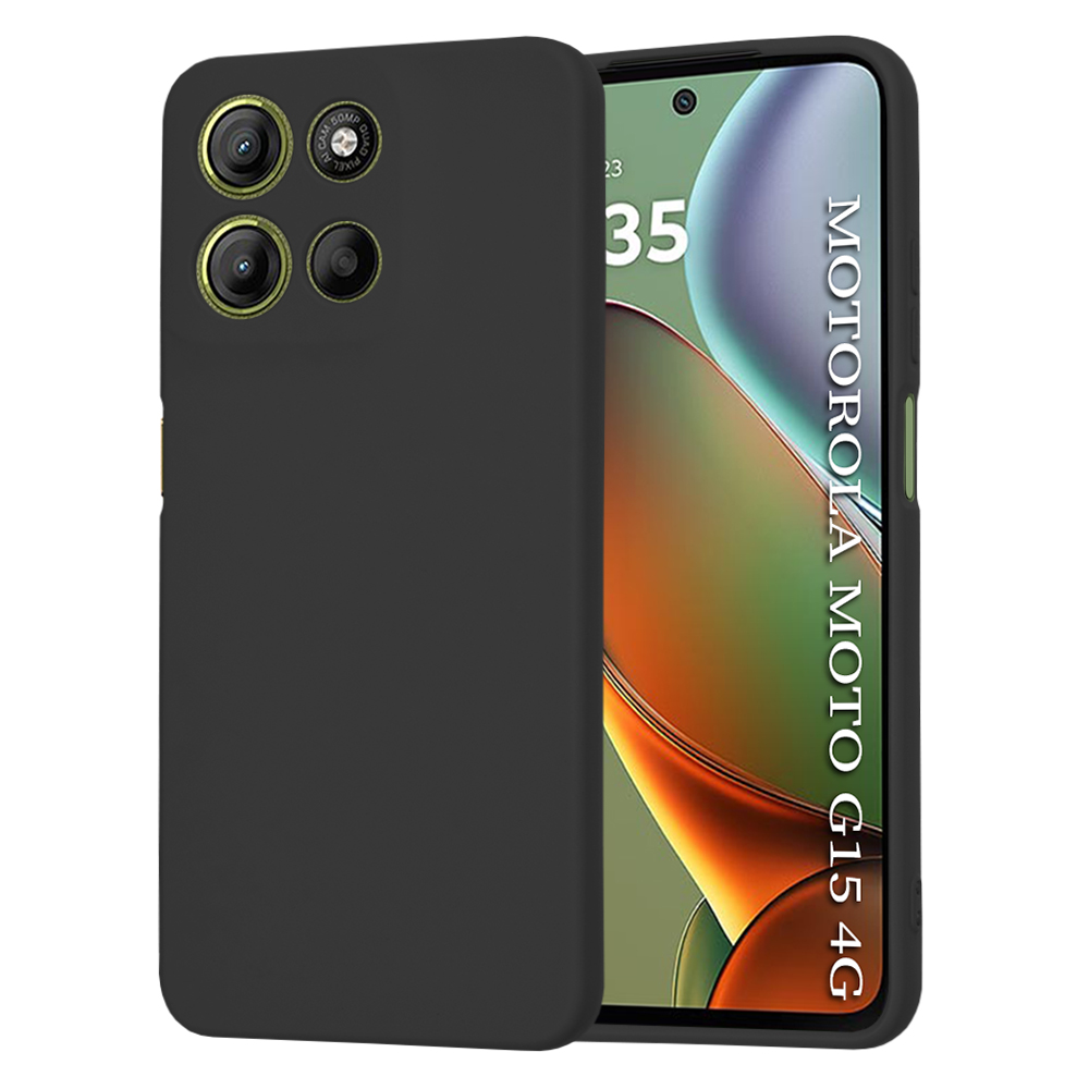 Калъф за Motorola Moto Moto G15 / G15 Power / G17 / G17 Power - Techsuit SoftFlex - Черен