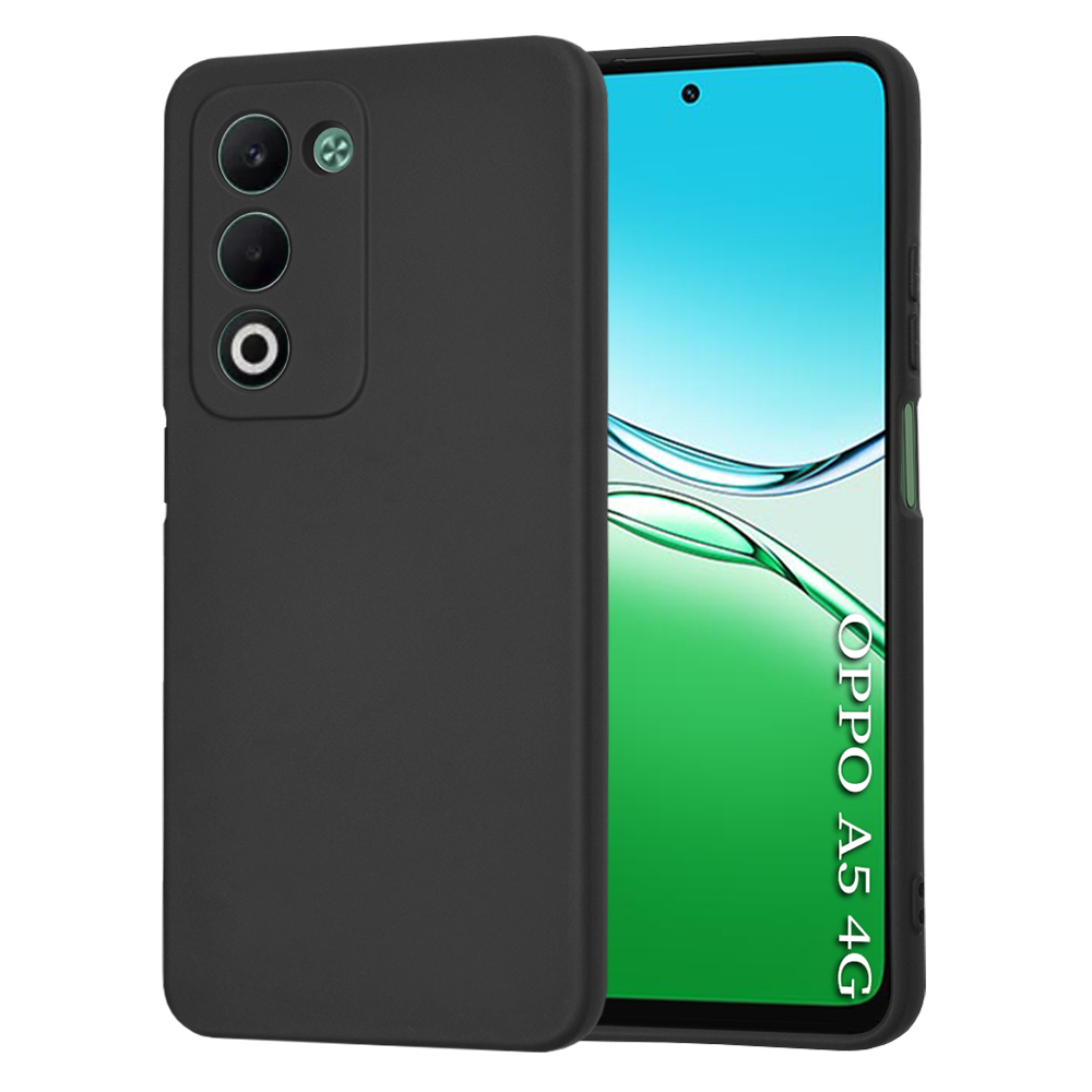 Калъф за Oppo A5 4G / A5 5G - Techsuit SoftFlex - Черен