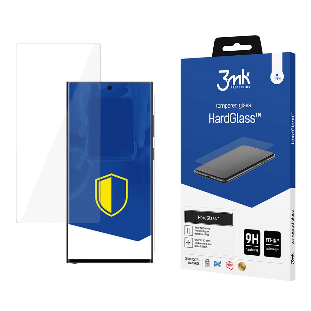 Капак за Samsung Galaxy S24 Ultra - 3mk HardGlass Screen Protector - Прозрачен