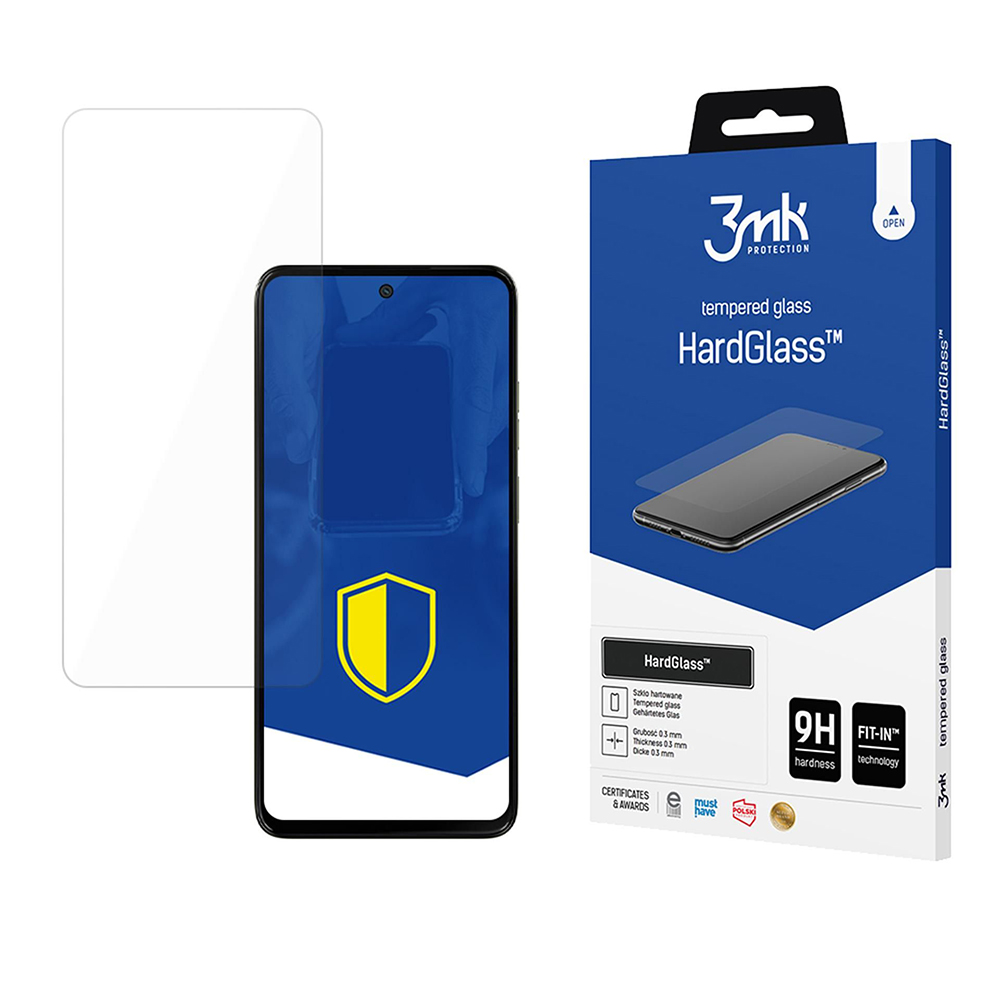 Капак за Motorola Moto Moto G15 / G15 Power / G05 / E15 - 3mk HardGlass Tempered Tempered Screen Protector - Прозрачен