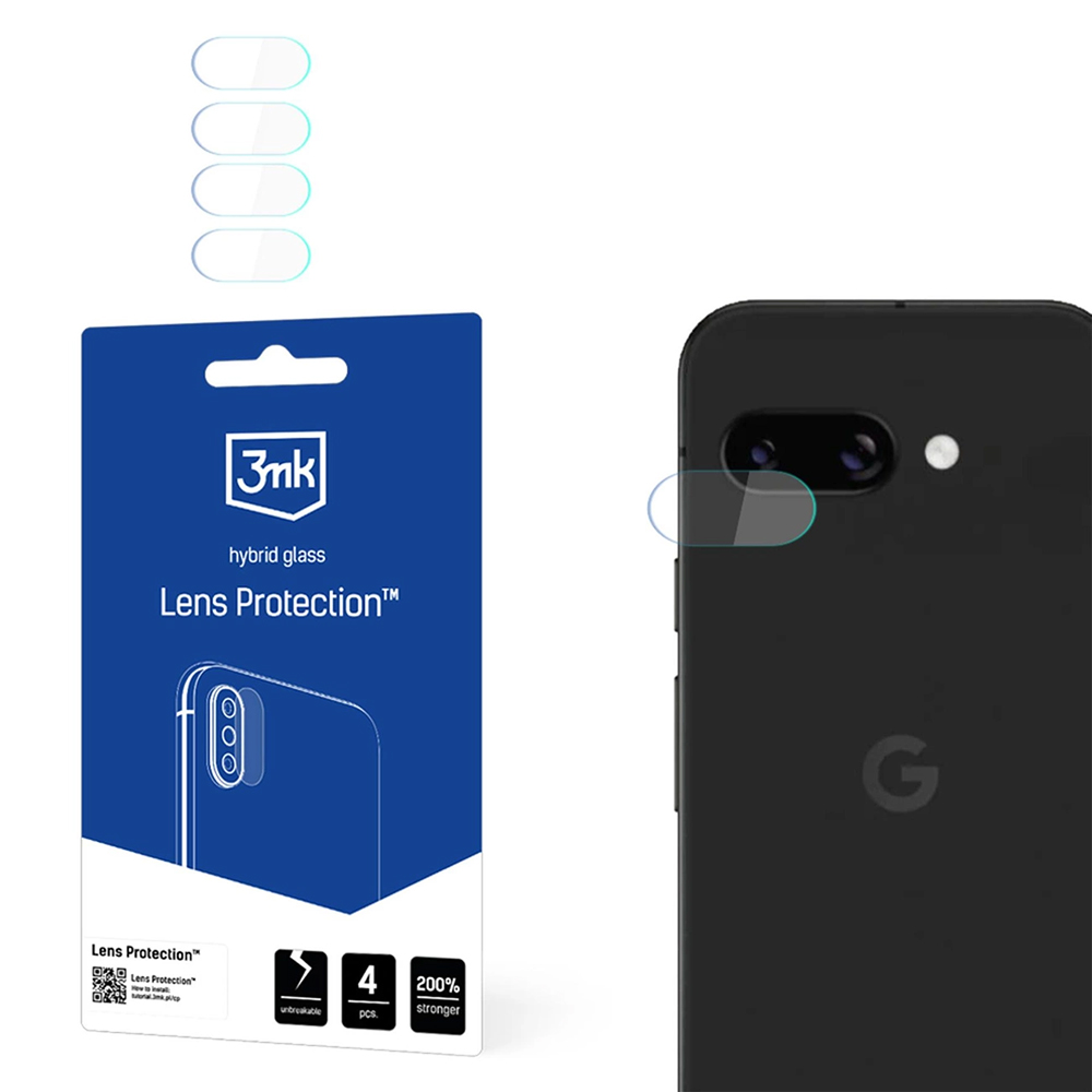 Капак за Google Pixel 9a (комплект 4) - 3mk защита на обектива - Прозрачен