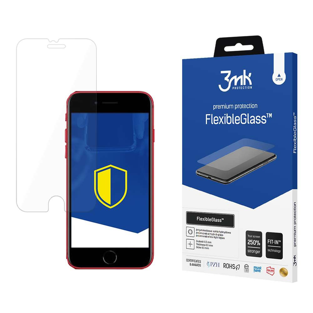 Калъф за iPhone 7 / iPhone 8 / iPhone SE 2, SE 2020 / iPhone SE 3, SE 2022 - 3mk FlexibleGlass - Прозрачен