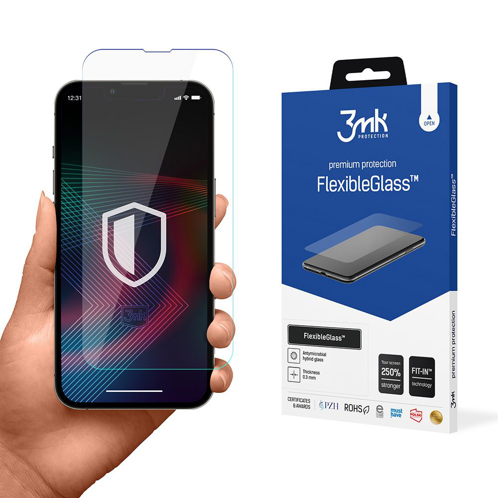 Калъф за iPhone 14 / iPhone 14 Pro - 3mk FlexibleGlass - Прозрачен