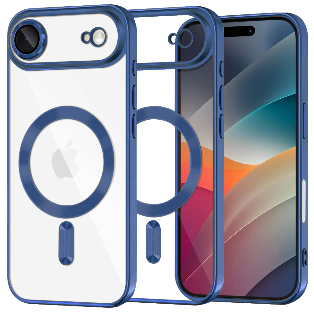 Калъф за iPhone 17 Air - Techsuit Luxury Crystal MagSafe - Deep Син