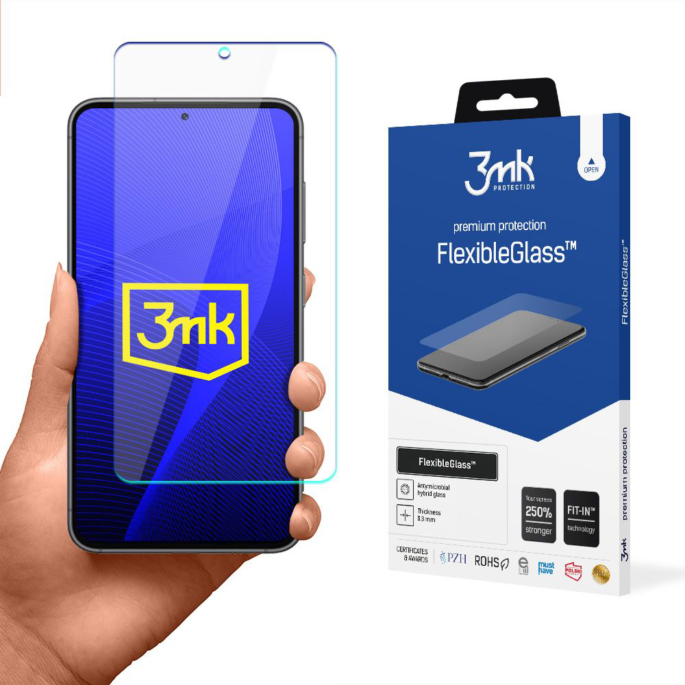 Капак за Samsung Galaxy S23 - 3mk FlexibleGlass - Прозрачен