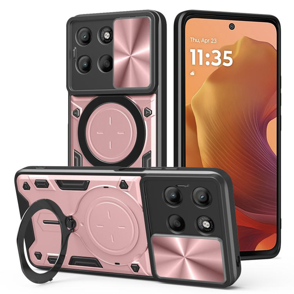 Калъф за Motorola Moto Moto G15 / G15 Power / G17 / G17 Power - Techsuit CamGuard Pro - Розово злато
