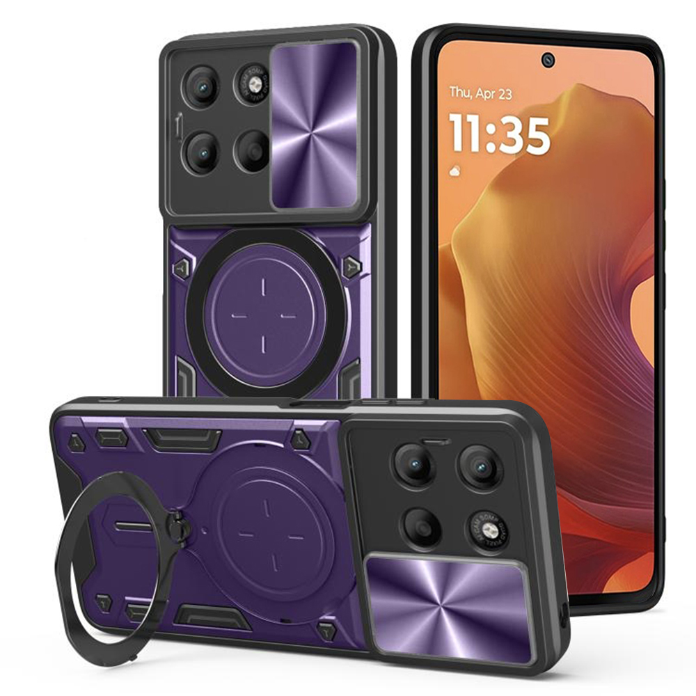 Калъф за Motorola Moto Moto G15 / G15 Power / G17 / G17 Power - Techsuit CamGuard Pro - Лилав