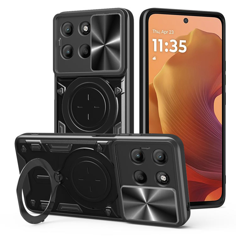 Калъф за Motorola Moto Moto G15 / G15 Power / G17 / G17 Power - Techsuit CamGuard Pro - Черен