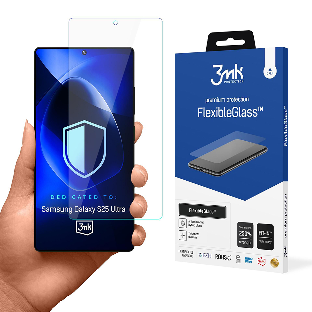 Капак за Samsung Galaxy S25 Ultra - 3mk FlexibleGlass - Прозрачен