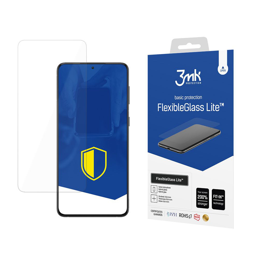 Капак за Samsung Galaxy S21 5G - 3mk FlexibleGlass Lite - Прозрачен