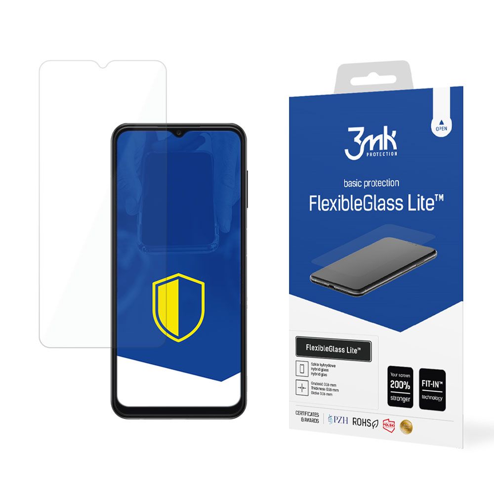 Капак за Samsung Galaxy A13 4G - 3mk FlexibleGlass Lite - Прозрачен