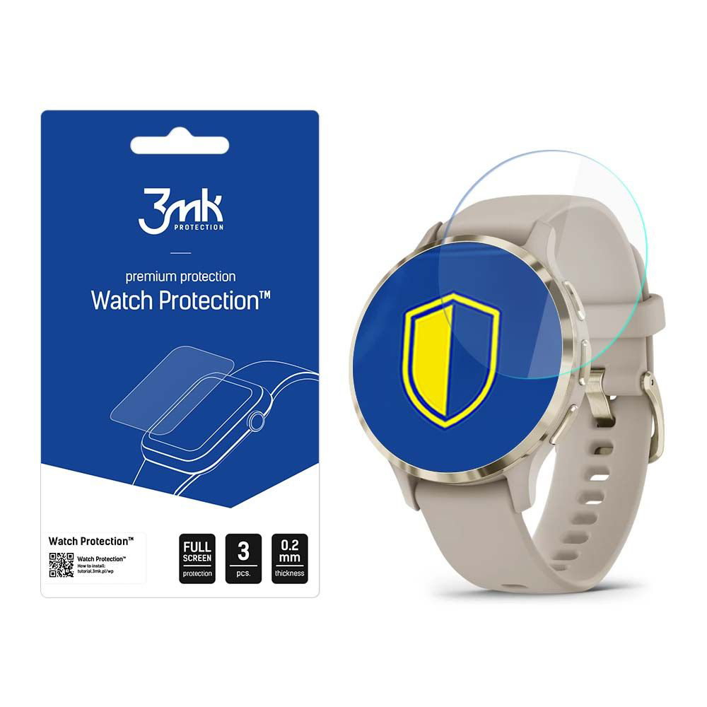 Капак за Garmin Venu 3S (комплект от 3) - 3mk Watch Protection ARC - Прозрачен