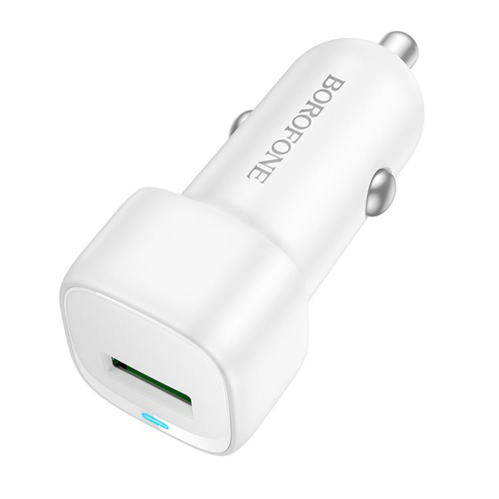 Зарядно за кола, USB, 18W - Borofone Cloud (BZ34) - Бяло