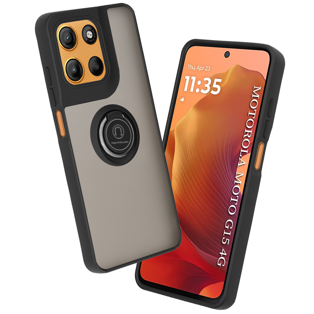 Калъф за Motorola Moto Moto G15 / G15 Power / G17 / G17 Power - Techsuit Glinth - Черен