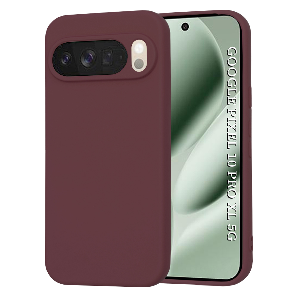 Калъф за Google Pixel 10 Pro XL - Techsuit SoftFlex - Plum Червен