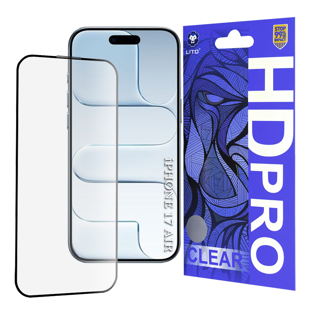 Калъф за iPhone 17 Air - Lito HD Pro Прозрачен - Черен
