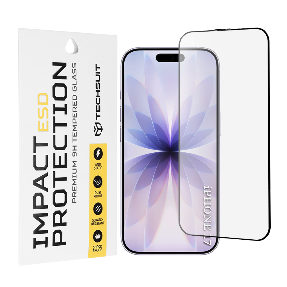 Калъф за iPhone 17 - Techsuit ESD Glass - Черен
