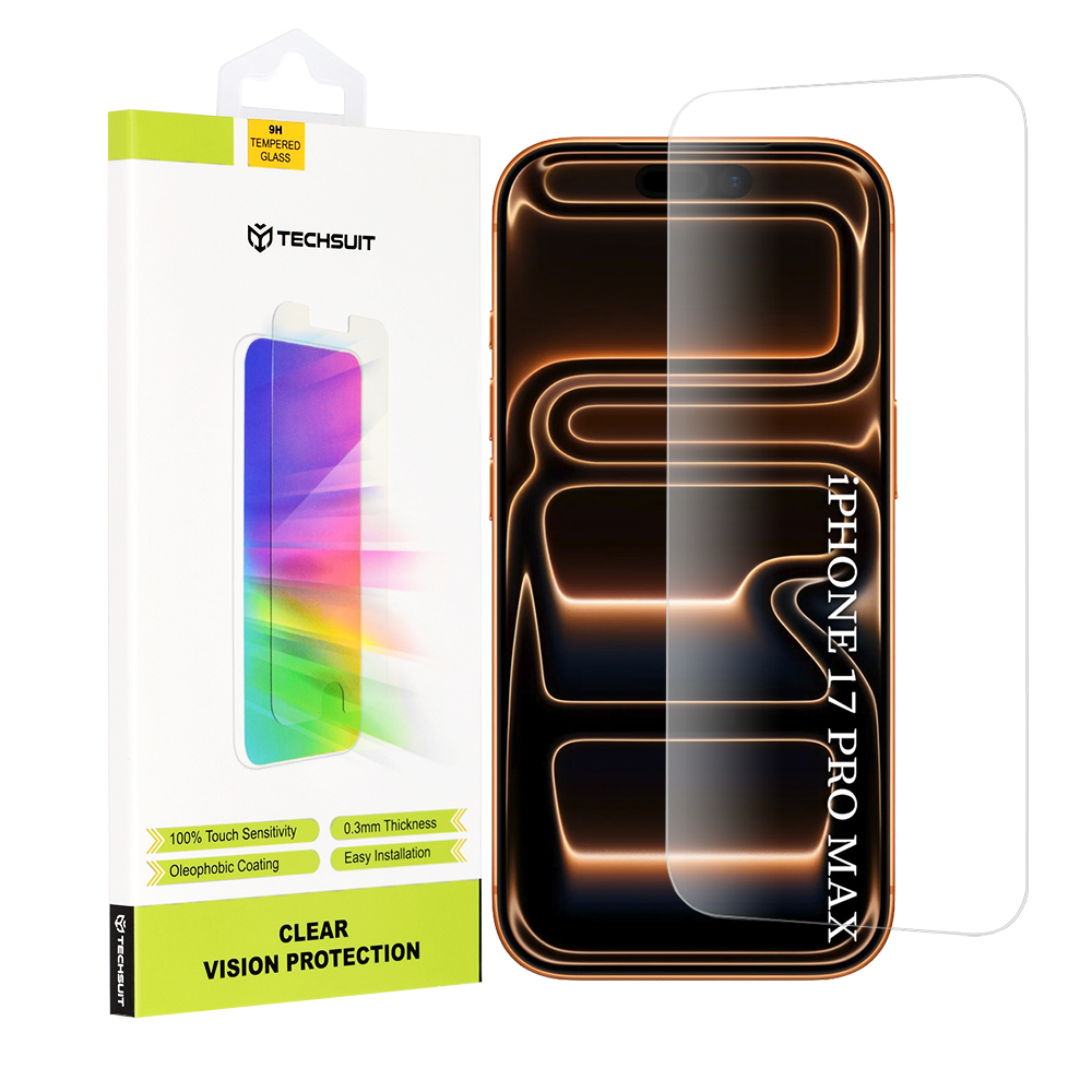 Калъф за iPhone 17 Pro Max - Techsuit Прозрачен Vision Glass - Прозрачен