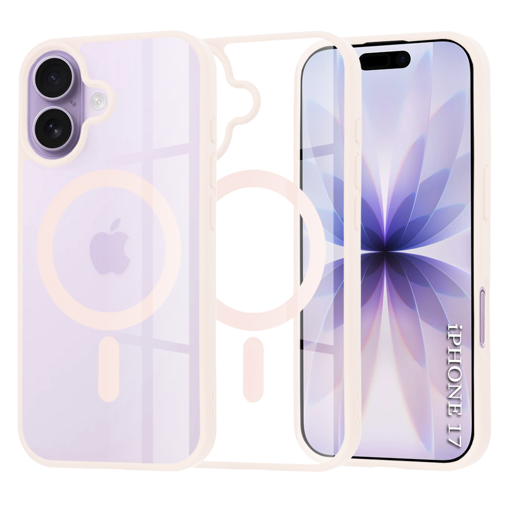 Калъф за iPhone 17 - Techsuit MagSafe Pro - Nude Розов
