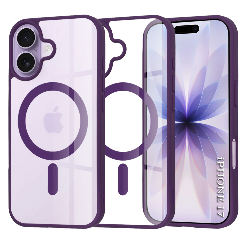 Калъф за iPhone 17 - Techsuit MagSafe Pro - Лилав