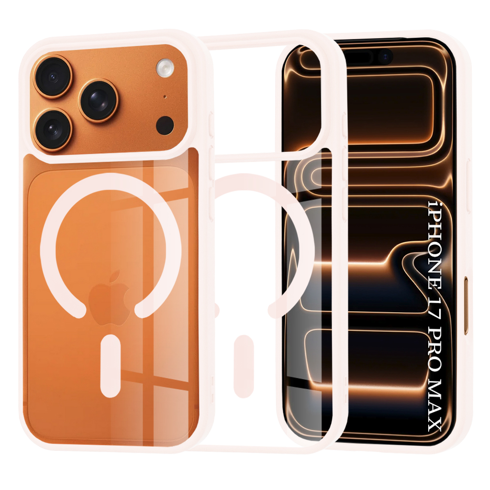 Калъф за iPhone 17 Pro Max - Techsuit MagSafe Pro - Nude Розов