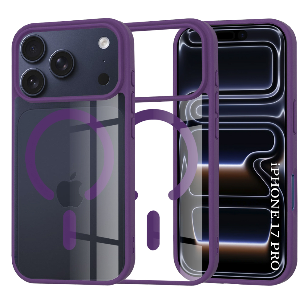Калъф за iPhone 17 Pro - Techsuit MagSafe Pro - Лилав