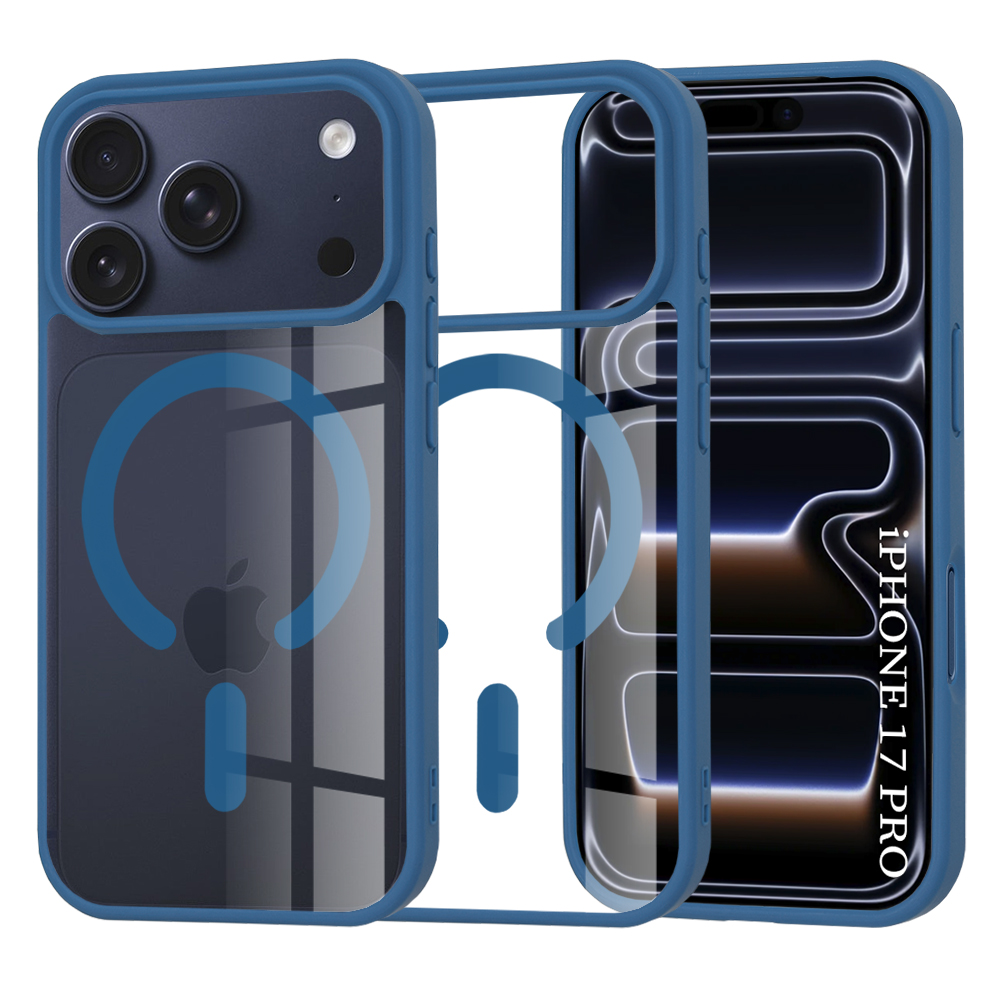 Калъф за iPhone 17 Pro - Techsuit MagSafe Pro - Син