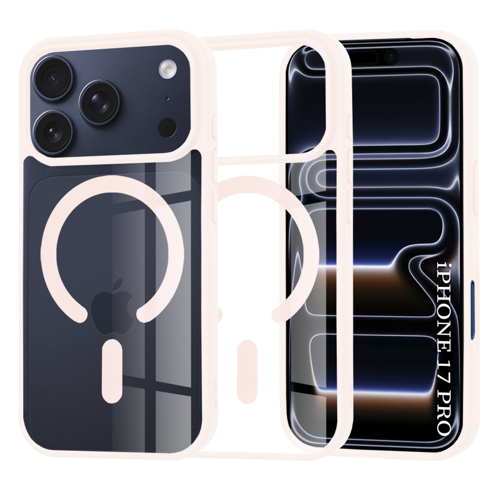 Калъф за iPhone 17 Pro - Techsuit MagSafe Pro - Nude Розов
