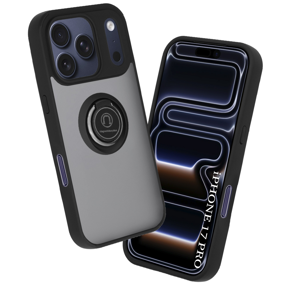 Калъф за iPhone 17 Pro - Techsuit Glinth - Черен