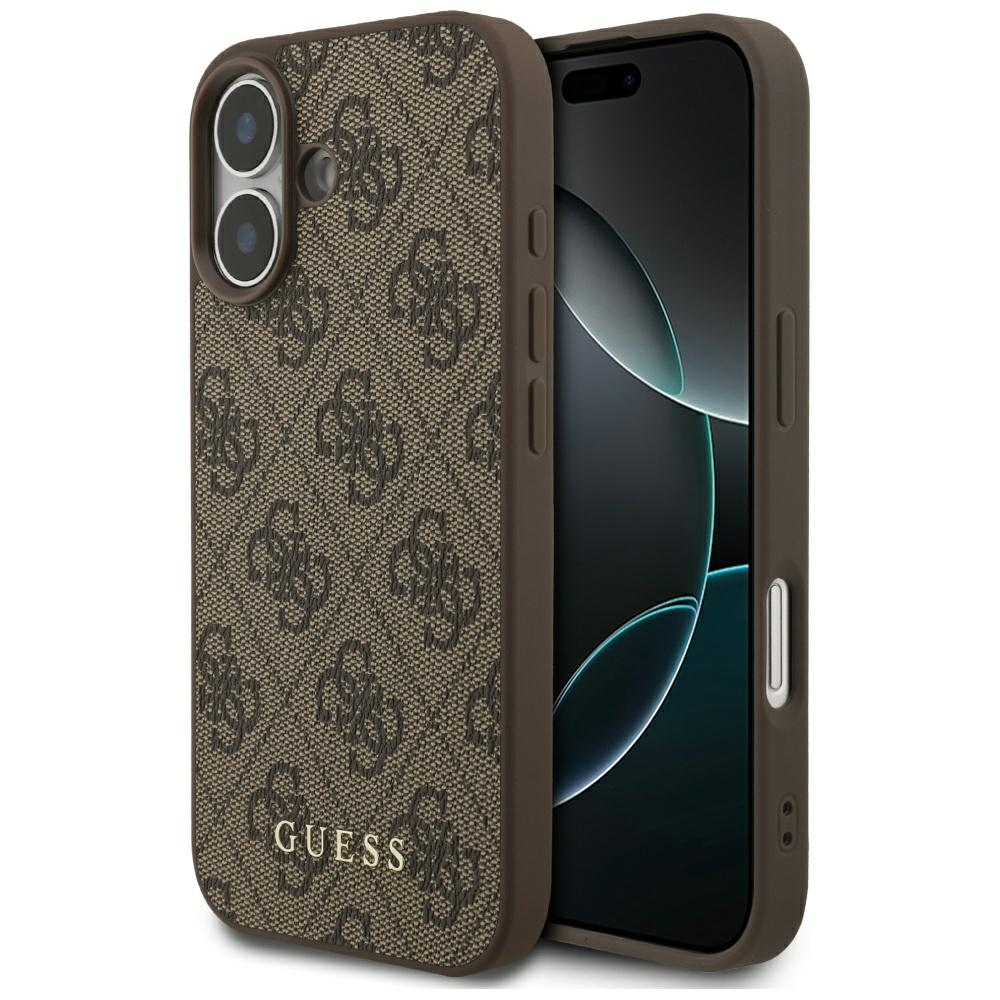 Калъф за iPhone 17 - Guess Hardcase 4G Classic (GUHCP17SG4GFBR) - Кафяв