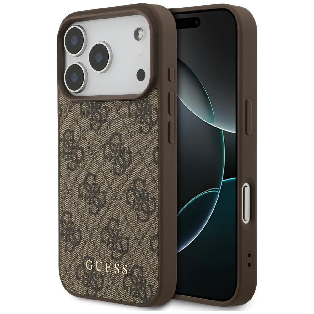 Калъф за iPhone 17 Pro - Guess Hardcase 4G Classic (GUHCP17LG4GFBR) - Кафяв
