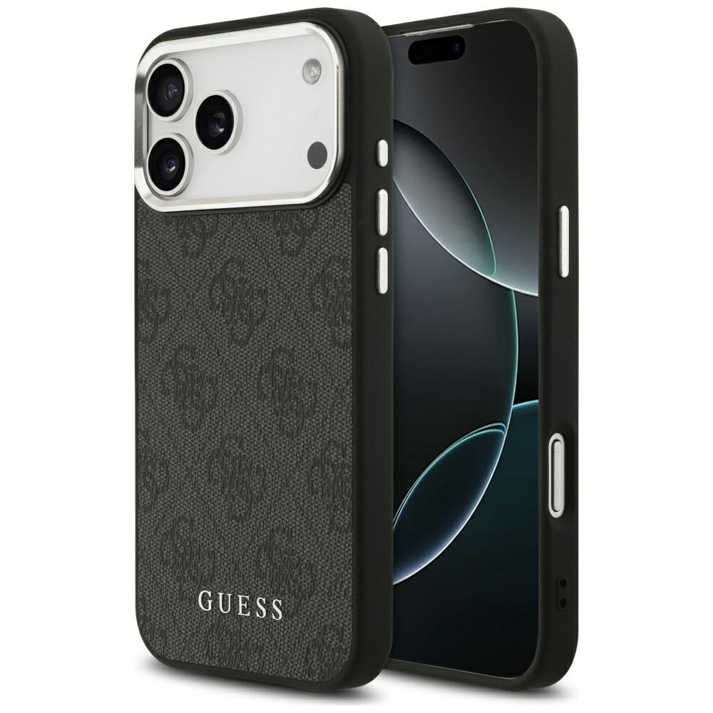 Калъф за iPhone 17 Pro Max - Guess Hardcase 4G Classic Classic Logo MagSafe (GUHMP17XP4G4GSSMCK) - Черен