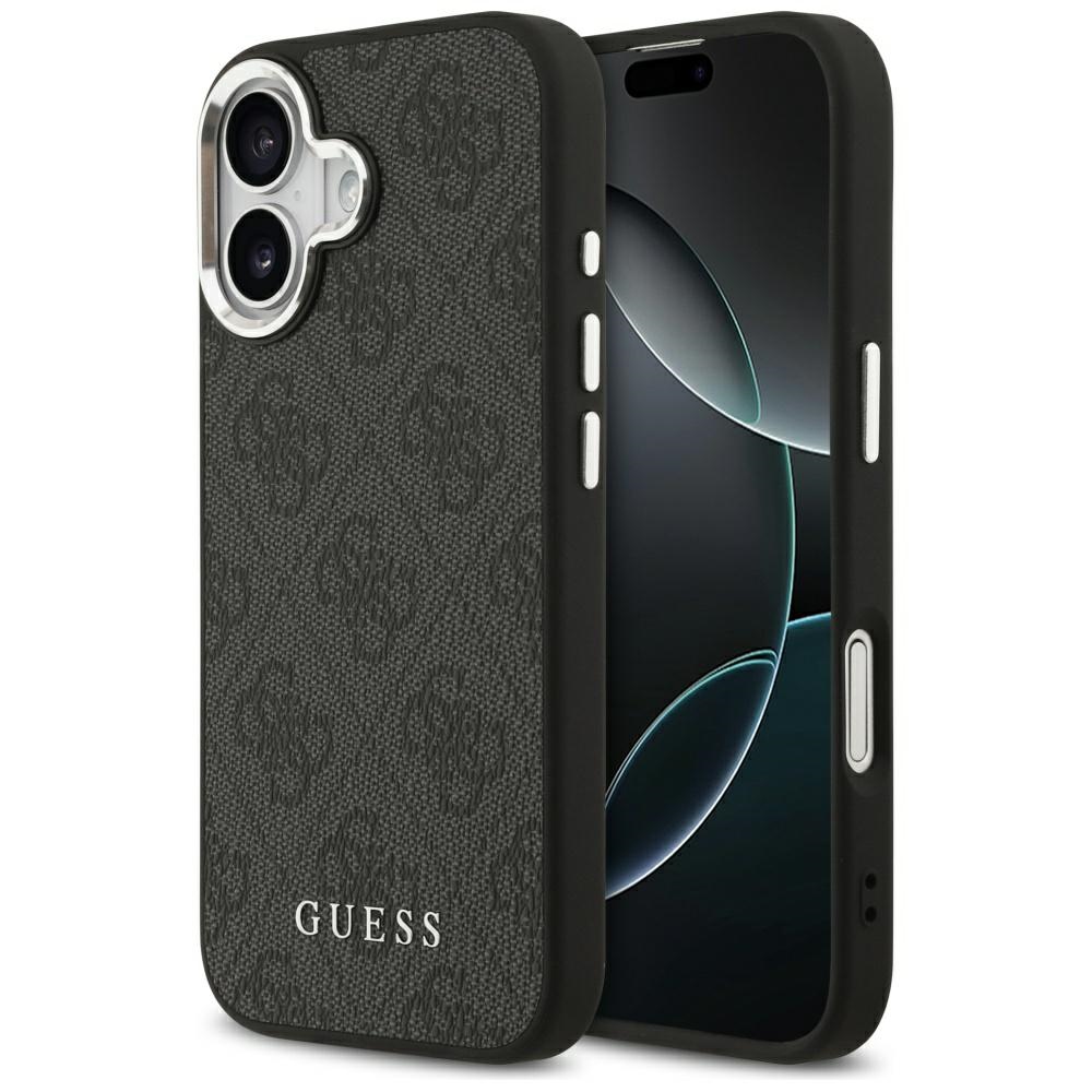 Калъф за iPhone 17 - Guess Hardcase 4G Classic Logo MagSafe (GUHMP17SP4GSSMCK) - Черен
